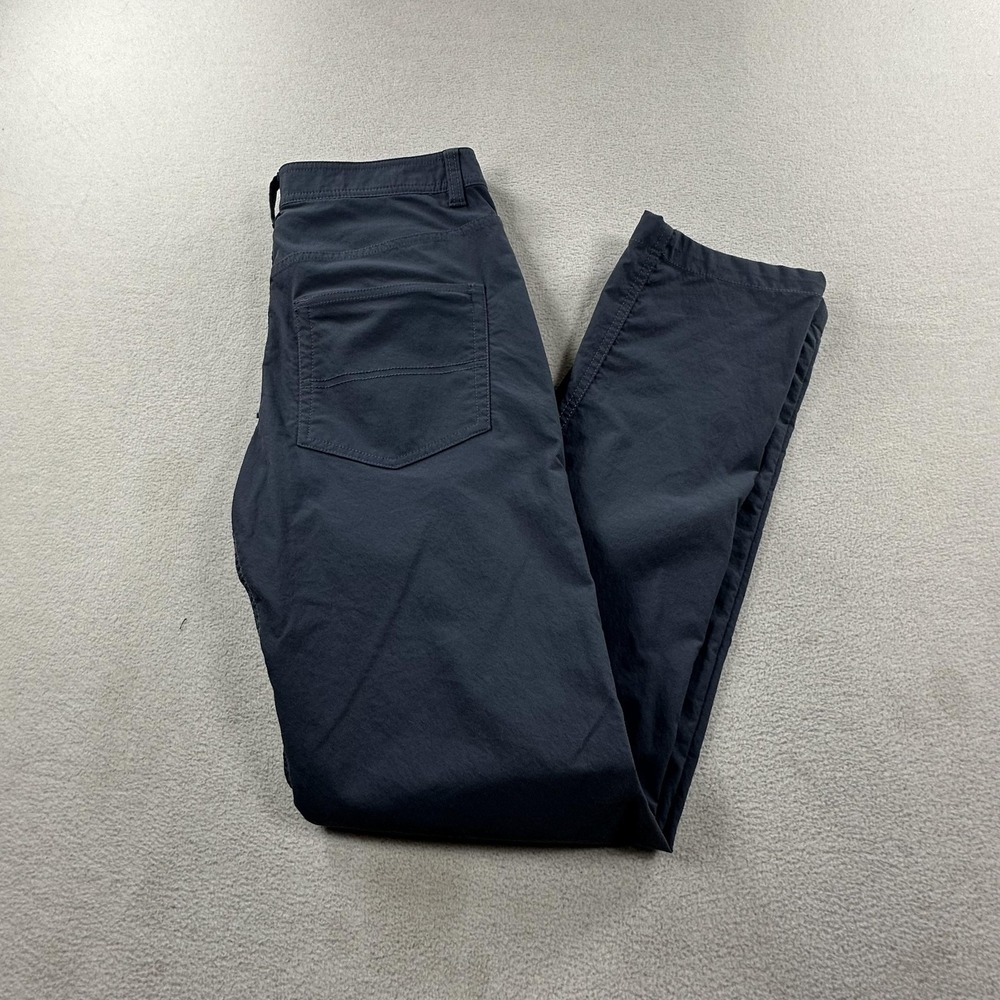 Western Rise Pants Mens 31 Gray Evolution Travel Chino Lightweight Stretch Tech